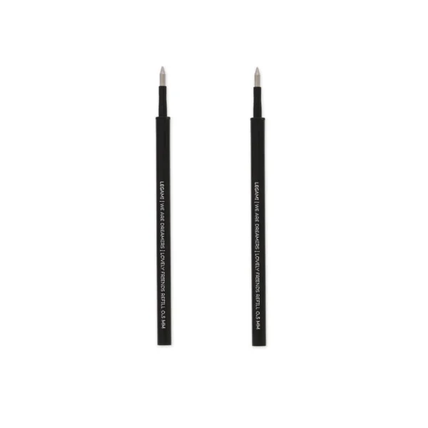 LEGAMI: Set di 2 Refill per Penna Gel - Lovely Friends - NERO