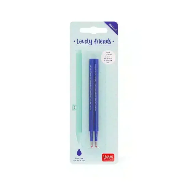 LEGAMI: Set di 2 Refill per Penna Gel - Lovely Friends - BLU - immagine 2