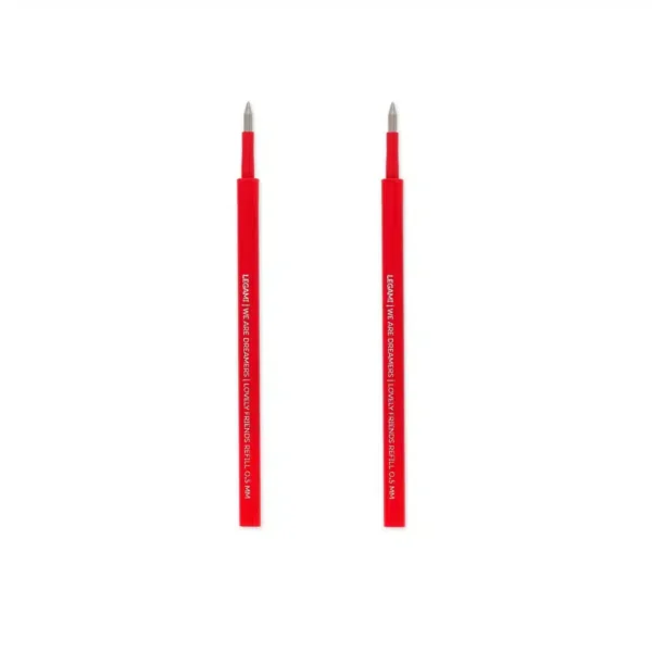 LEGAMI: Set di 2 Refill per Penna Gel - Lovely Friends - ROSSO