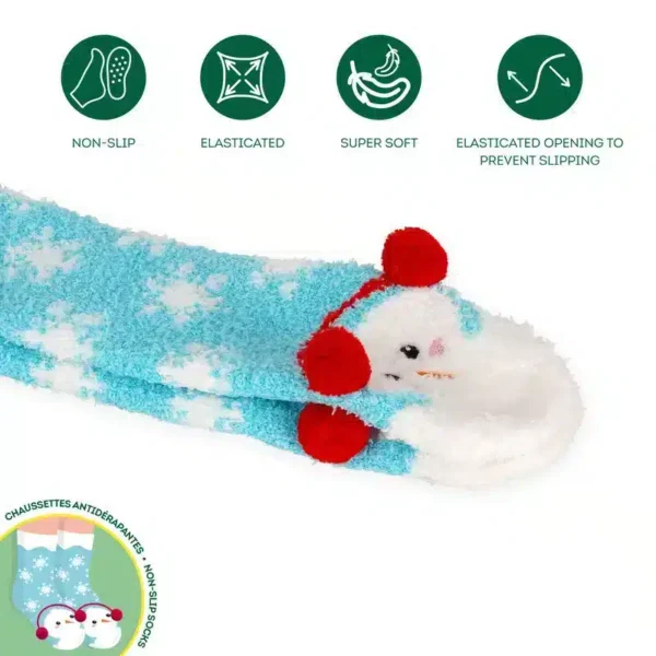 LEGAMI: CALZINI ANTISCIVOLO - PUPAZZO DI NEVE BAMBINO (KCSXS0004) - immagine 3