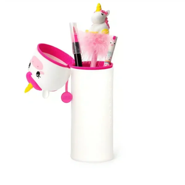 2-IN-1 SILICONE PENCIL CASE - KAWAII - UNICORN (KA0012) - immagine 2