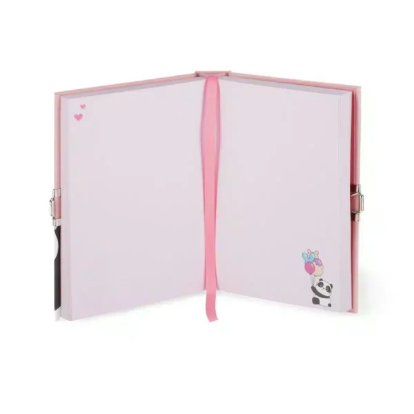 Diario Segreto con Lucchetto - My Secret Diary panda (DIA0013) - immagine 2