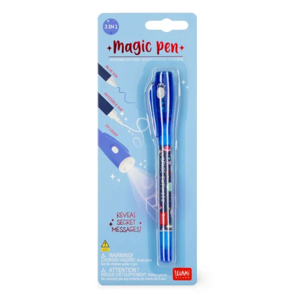 LEGAMI: INVISIBLE INK PEN - MAGIC PEN - SPACE - inchiostro invisibile - BLU - immagine 2