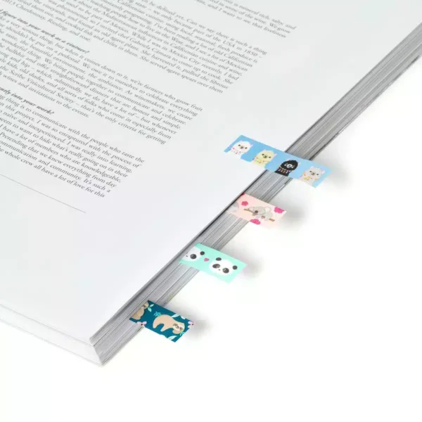 LEGAMI: ADHESIVE PAGEMARKERS - KEEP IN MIND - CUTE ANIMALS - segnapagina animali - immagine 3