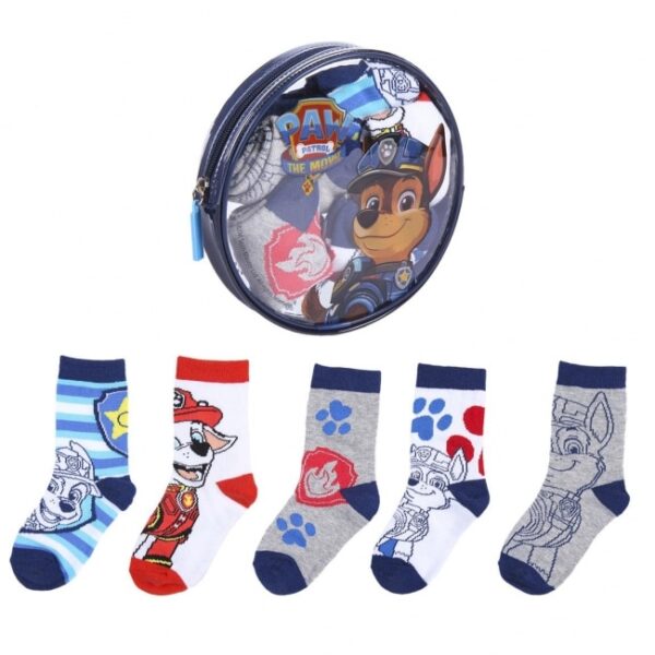 PAW PATROL: CONFEZIONE 5 CALZINI Taglia 23/25