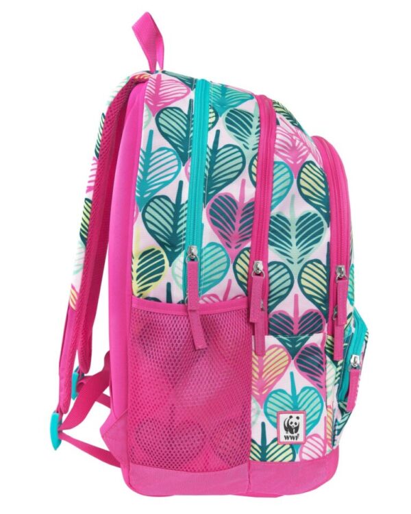 schoolpack wwf illustrato volpe: zaino organizzato + astuccio bustina - immagine 3