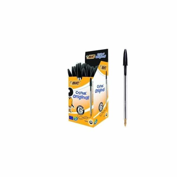 BIC CRISTAL ORIGINAL NERE 1.0 MM CONFEZIONE 50 PZ