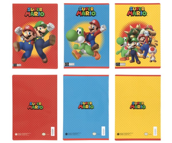 SUPERMARIO: CONFEZIONE 12 PZ QUADERNO MAXI + 30%  riga C 1 RIGO C/MARGINE