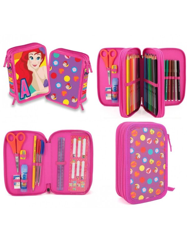 PRINCIPESSE-SIRENETTA: ASTUCCIO 3ZIP ORGANIZZATO