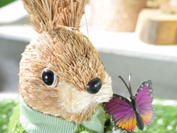 PASQUA: CONIGLIETTO IN FIBRA NATURALE - immagine 2