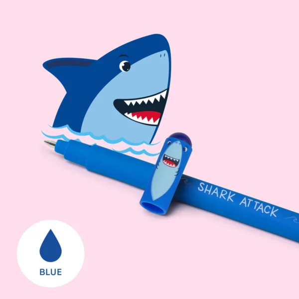 PENNA CANCELLABILE - SQUALO inchiostro gel blu - immagine 2
