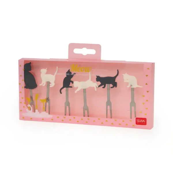 Set di 6 Forchettine per Aperitivo - GATTI (PICK0001) - immagine 2