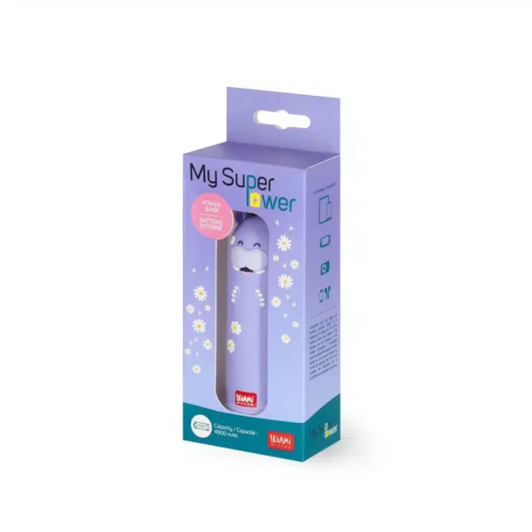 LEGAMI: Caricabatteria Portatile - My Super Power hIPPO (POW0025) - immagine 2