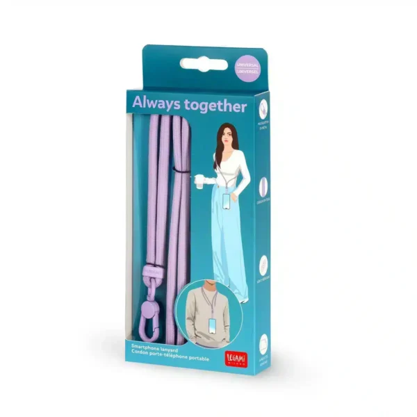 LEGAMI:Cordino Porta Cellulare - Always Together - VERDE - (PHL0007) - immagine 3