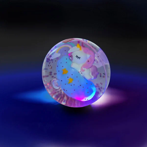 LEGAMI: Pallina Rimbalzante Luminosa - UNICORNO - immagine 2