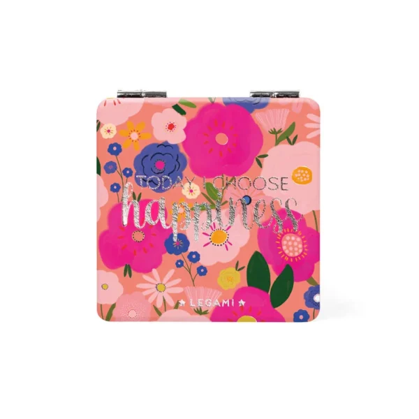 LEGAMI: NICE TO SEE YOU - HANDBAG MIRROR - FLOWERS (MIR0013)