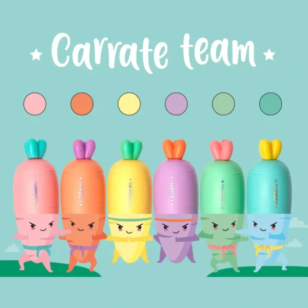 Set di 6 Mini Evidenziatori - Carrate Team (HC0001) - immagine 2