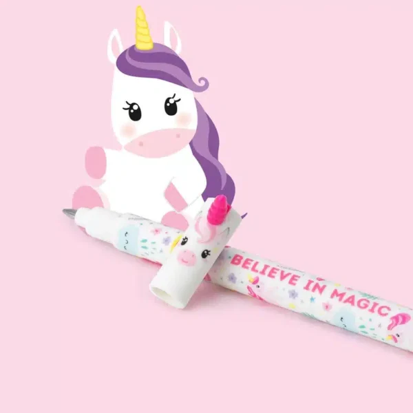 PENNA CANCELLABILE - UNICORNO magical dream - inchiostro gel rosa - immagine 4