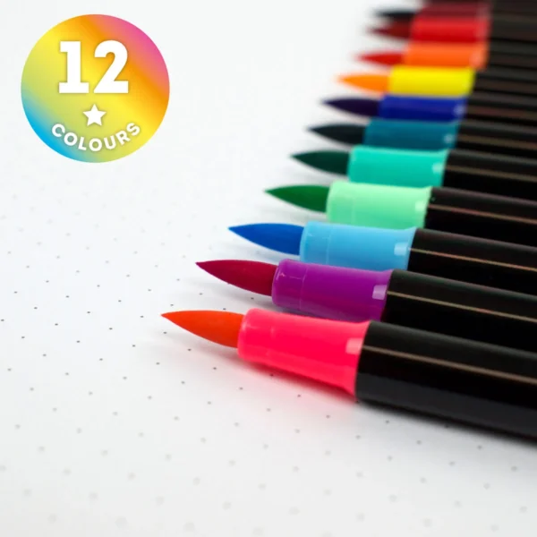 SET OF BRUSH MARKER MULTICOLOR (BUMA0001) - immagine 3