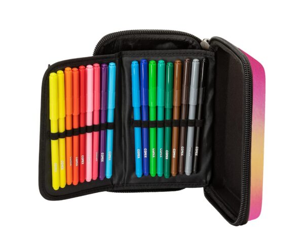 COMIX: ASTUCCIO COMPLETO MAXI ZIP FUCSIA BRILLANTE (69727FU) - immagine 3