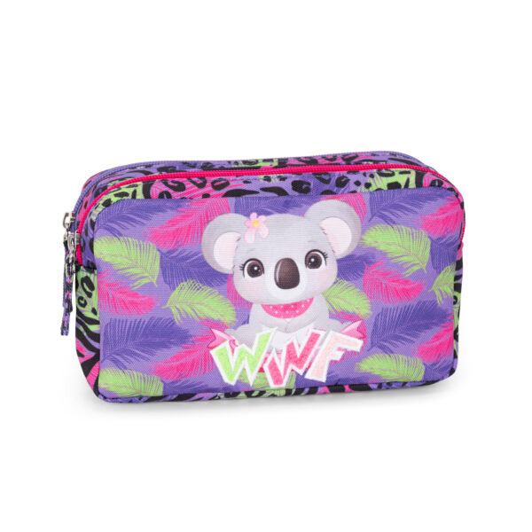 WWF ILLUSTRATO: ASTUCCIO RETTANGOLARE 2 ZIP - KOALA
