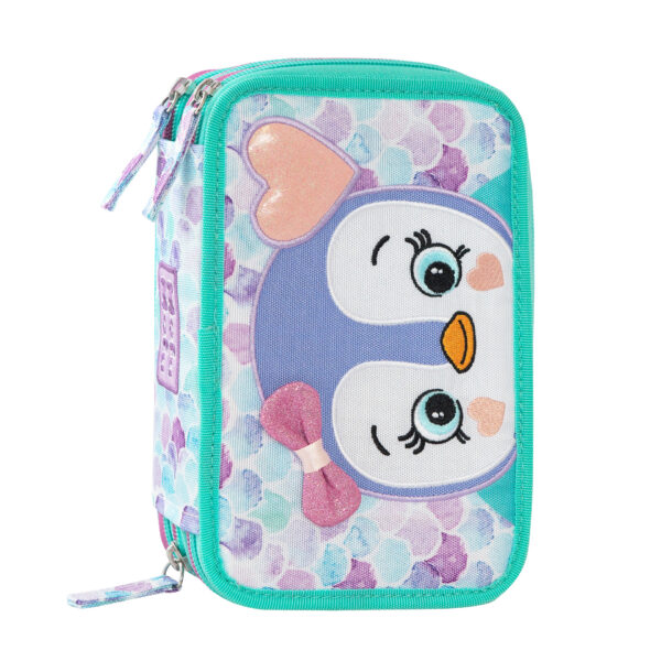 MOFUMOFU: ASTUCCIO 3 ZIP COMPLETO - PINGUINO (73304PI)