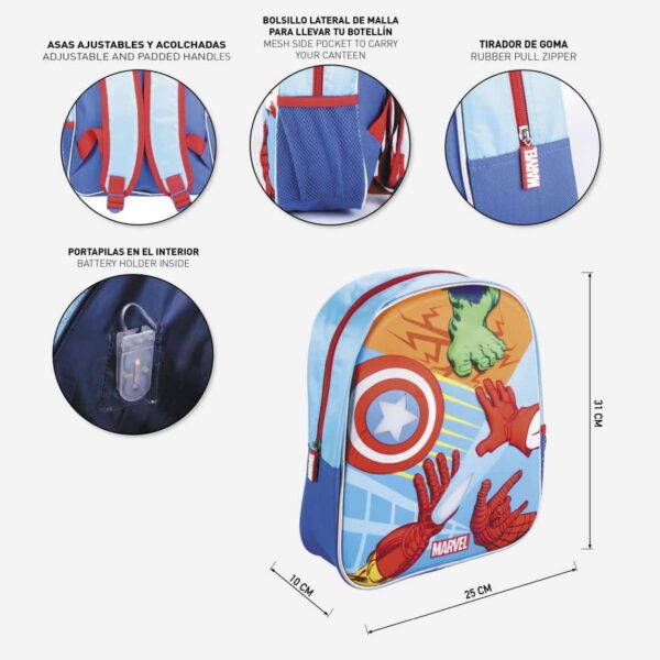 AVENGERS: ZAINETTO MATERNA 3D CON LUCI - immagine 4