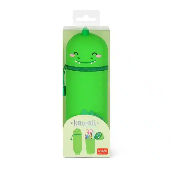 LEGAMI: Astuccio 2 in 1 in Morbido Silicone - Kawaii - DINO (KA0013) - immagine 3