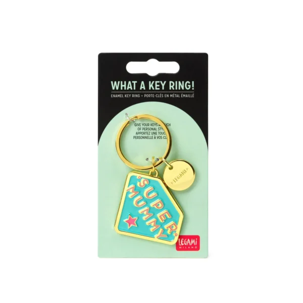 LEGAMI:Portachiavi in Metallo Smaltato - What a Key Ring! - Super Mummy