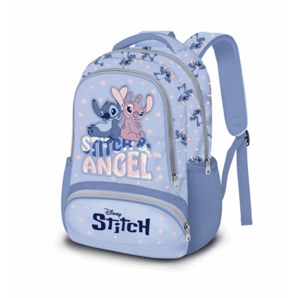 SCHOOL PACK STITCH: ZAINO OVETTO + ASTUCCIO 3ZIP - VARIANTE CELESTE - immagine 2