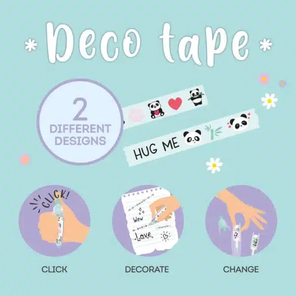 LEGAMI: Penna a Nastro per Decorazione - Deco Tape - PANDA - immagine 2